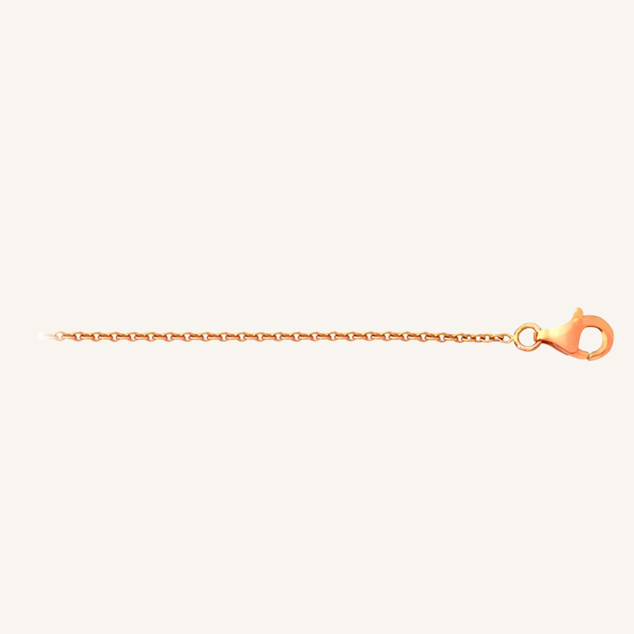 Micro Cable Chain Necklace Rose Gold
