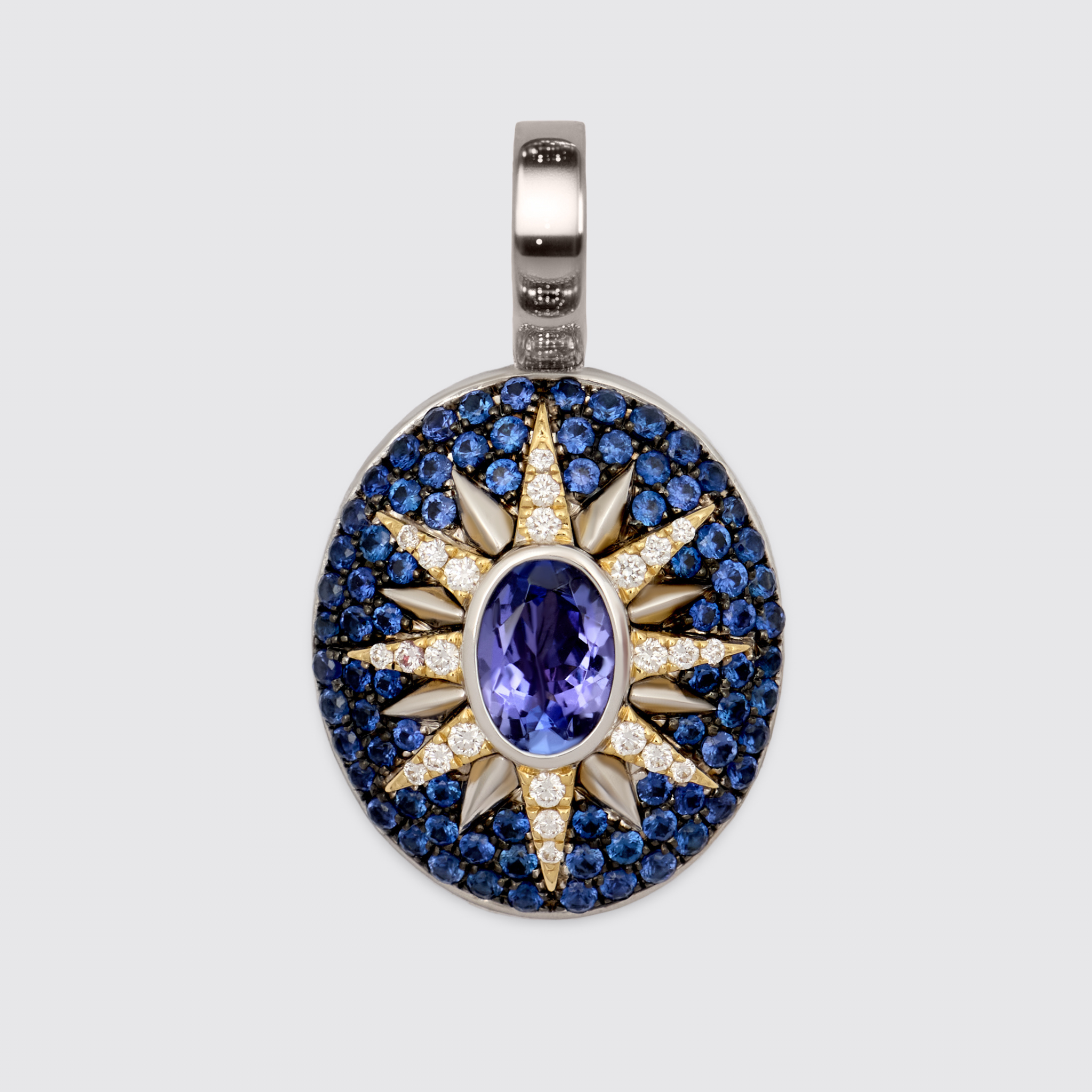 Crush Nova Pendant - Tanzanite & Blue Sapphires