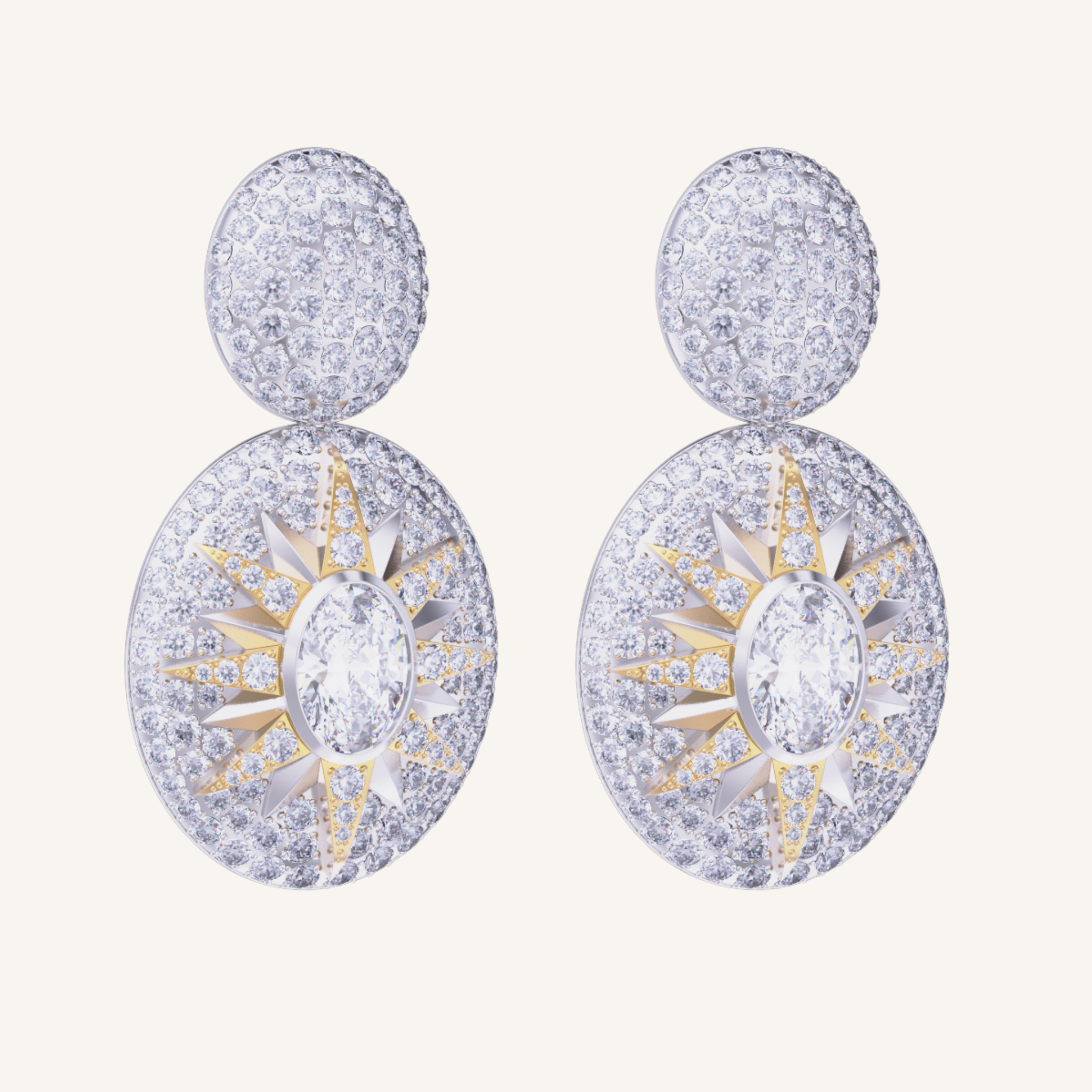 Crush Nova Earrings - Diamond
