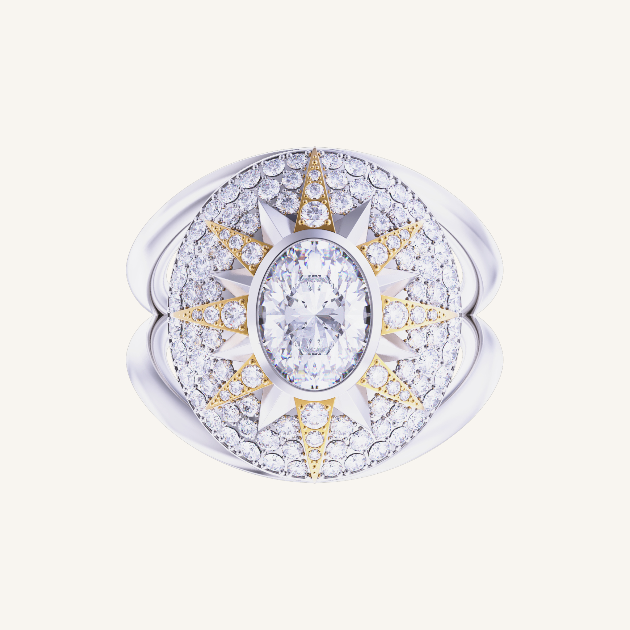 Bague Diamants, étoile, crush nova