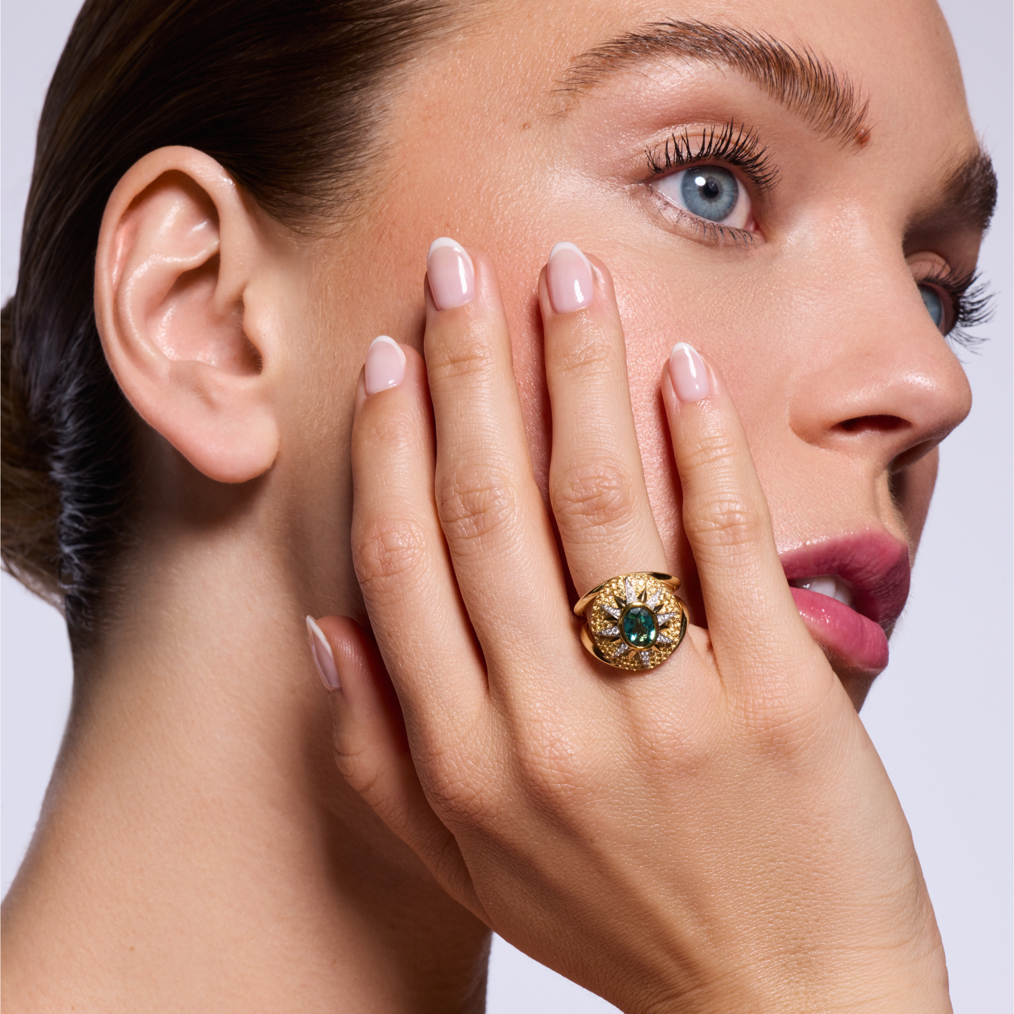 Crush Nova Ring - Indicolite & Yellow Sapphires