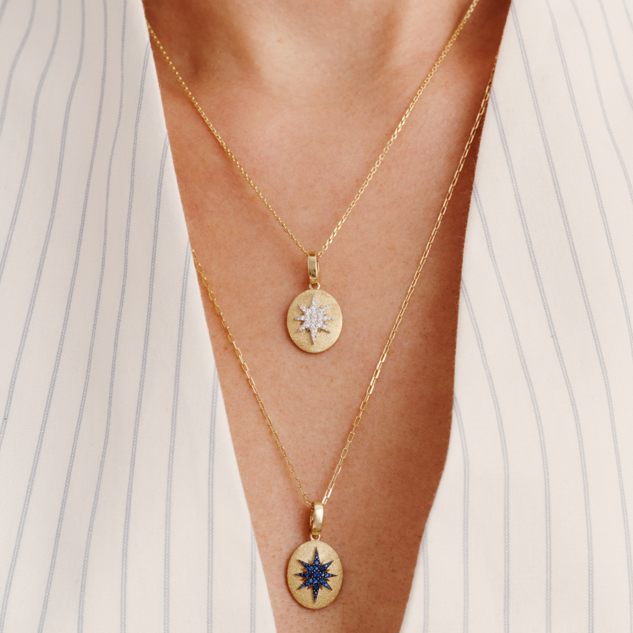 Crush Stella Pendant - Blue Sapphires