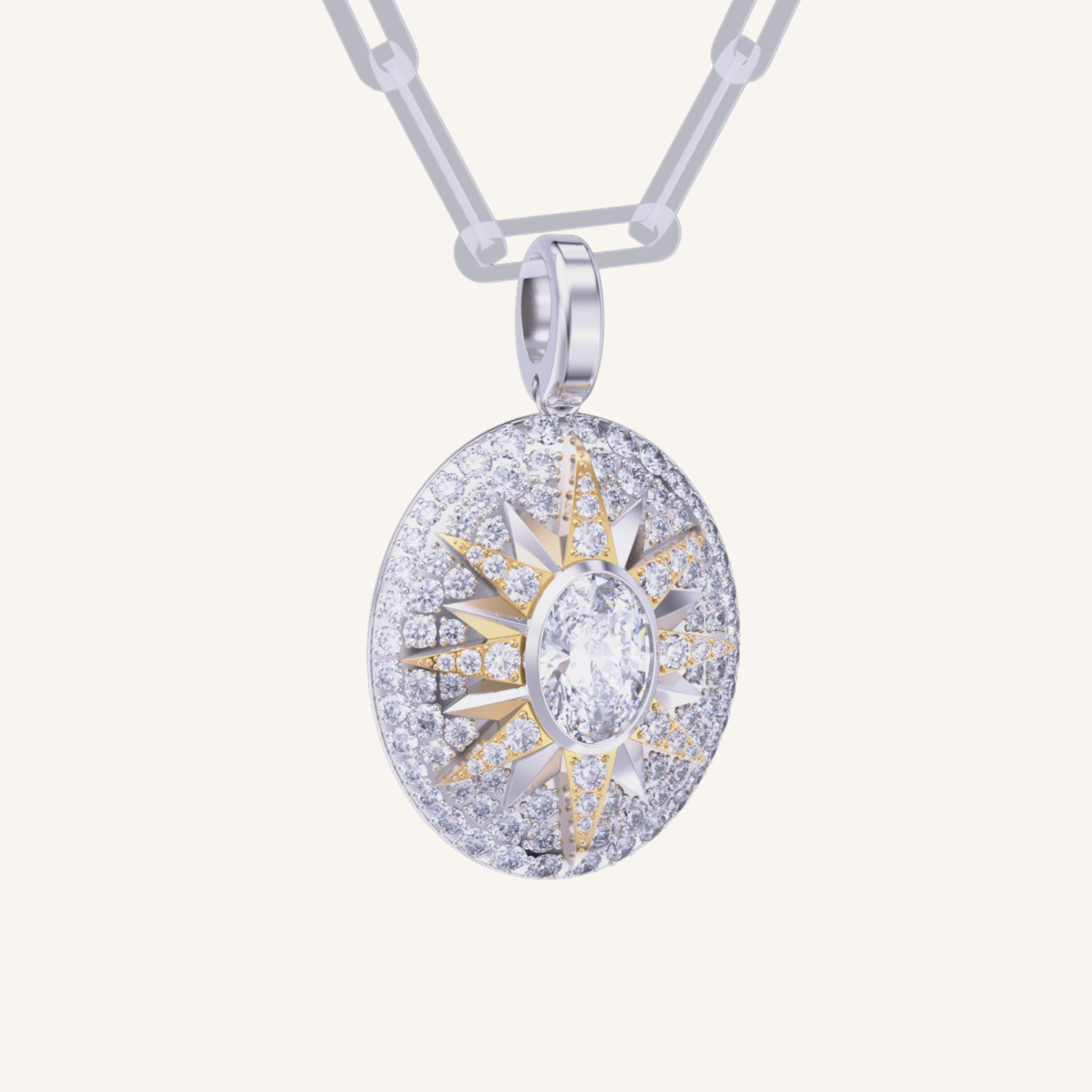 Crush Nova Pendant - Diamonds