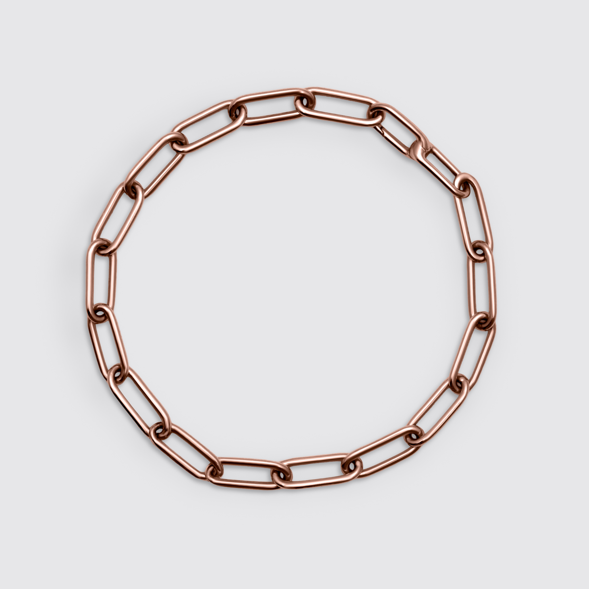 Paperclip Chain Bracelet - Rose Gold