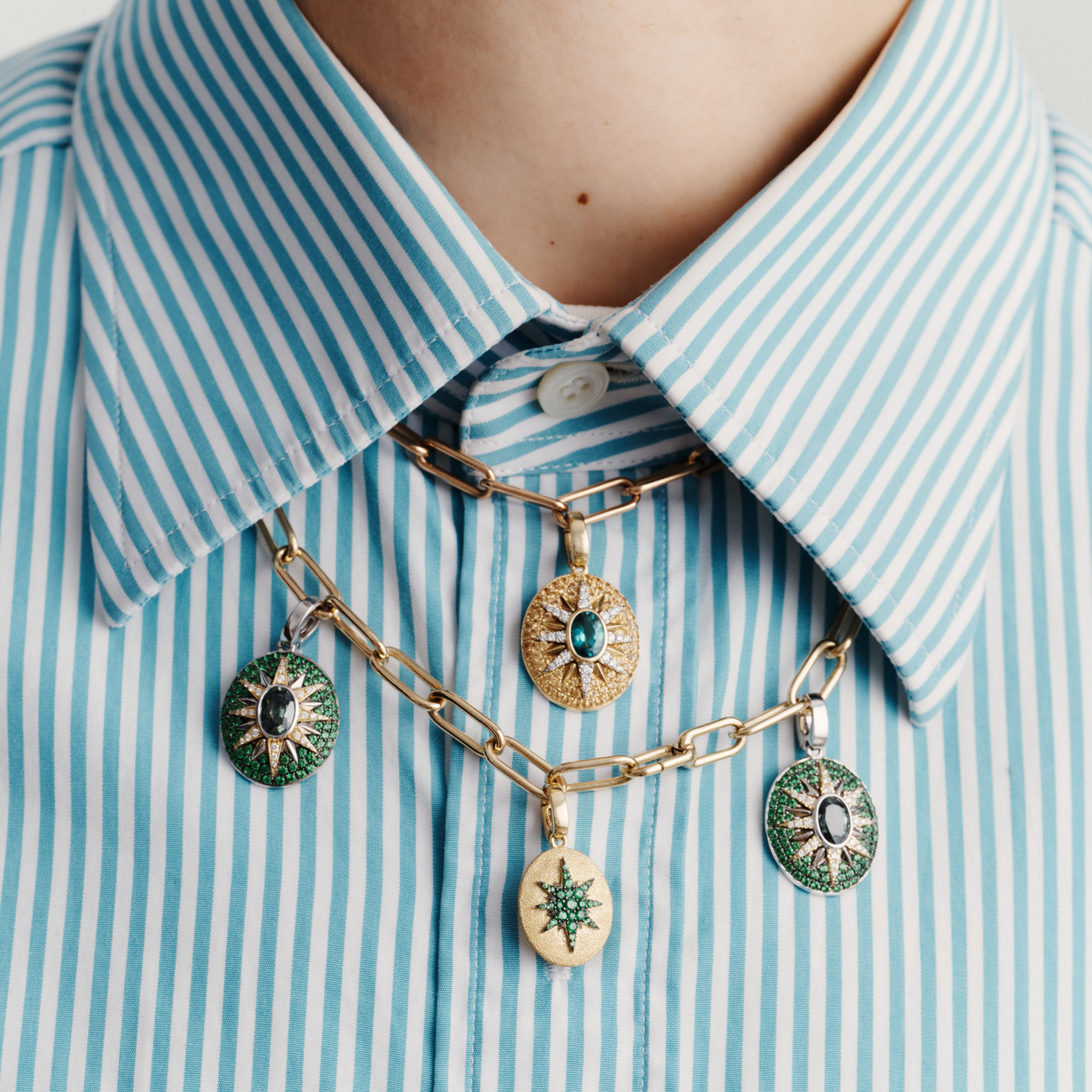 Crush Stella Pendant - Tsavorites