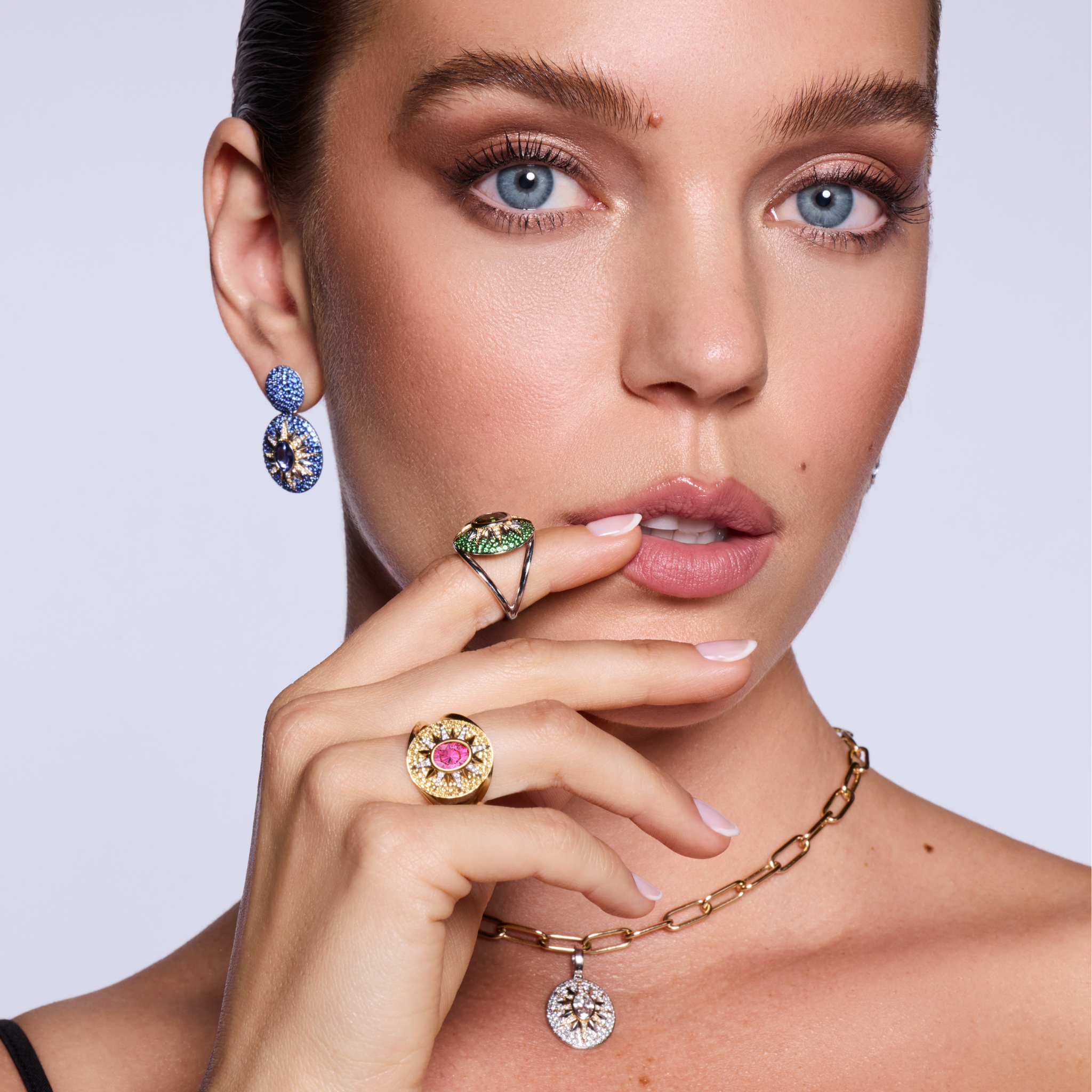 Crush Nova Ring - Pink Tourmaline & Yellow Sapphires